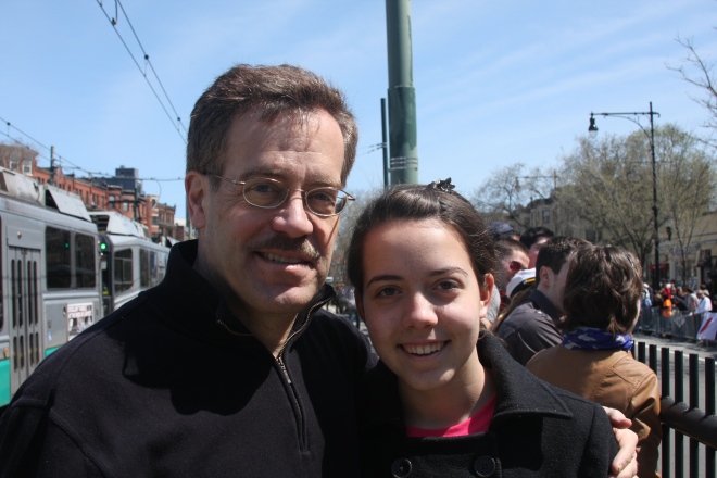 My dad and I at the 2011 Boston Marathon